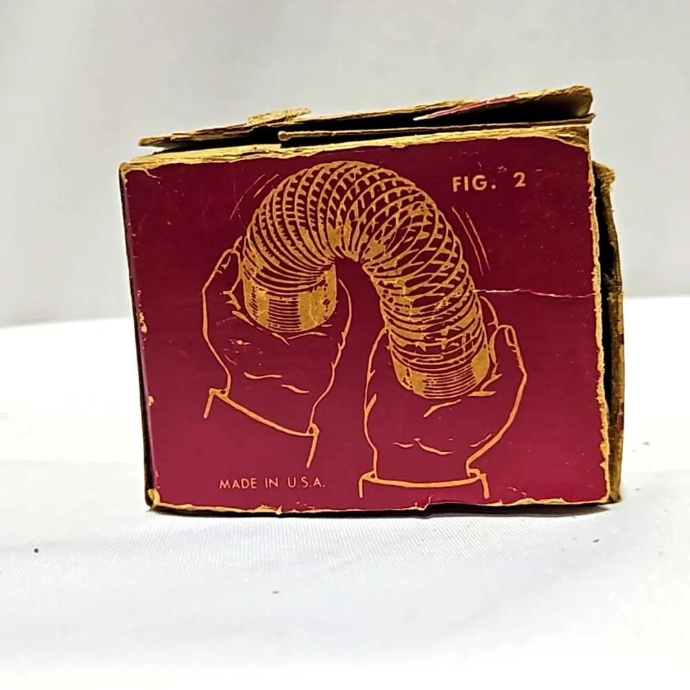 Vintage, Original, 1947, Metal, Slinky, Original Box, Collectible, Toy, Coil